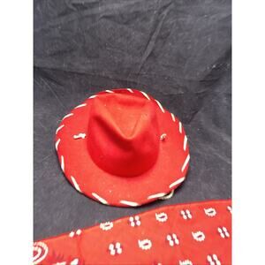 Vintage 1950's Cowboy Hat & Bandanna Pla-master Herman Iskin & Co.